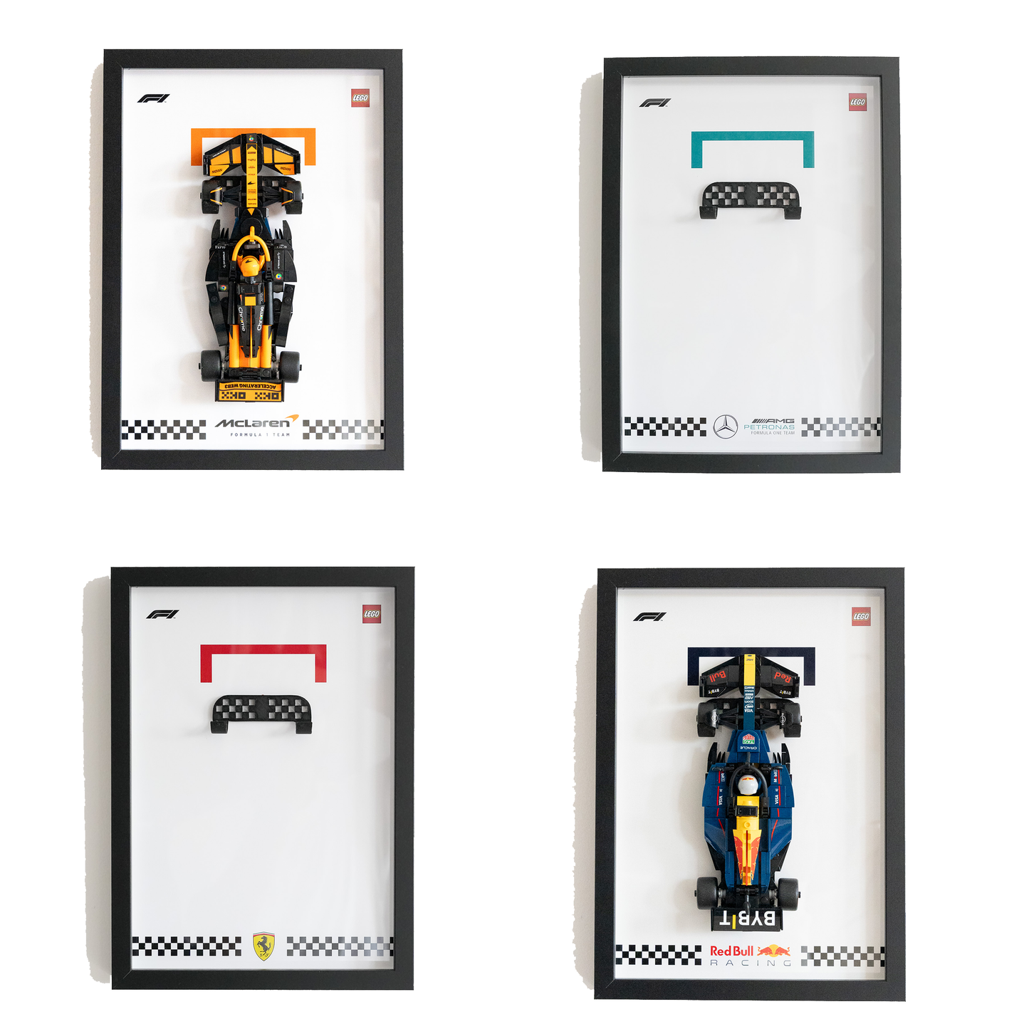 Framed Display for F1 LEGO® Speed Champions [Wall Mounted]