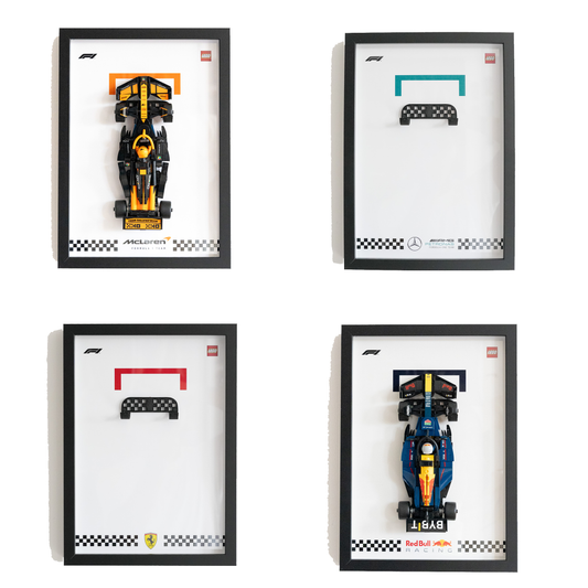 Framed Display for F1 LEGO® Speed Champions [Wall Mounted]