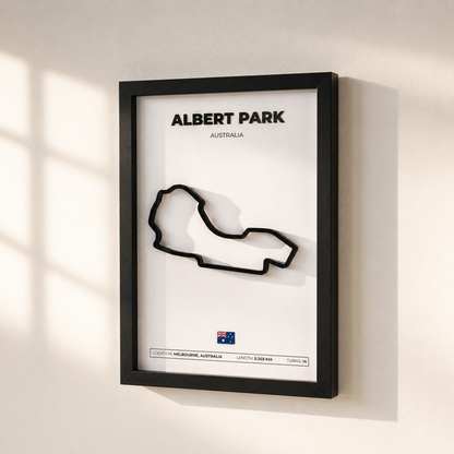 F1 Circuit Wall Art | 3D Printed Race Track Framed Display