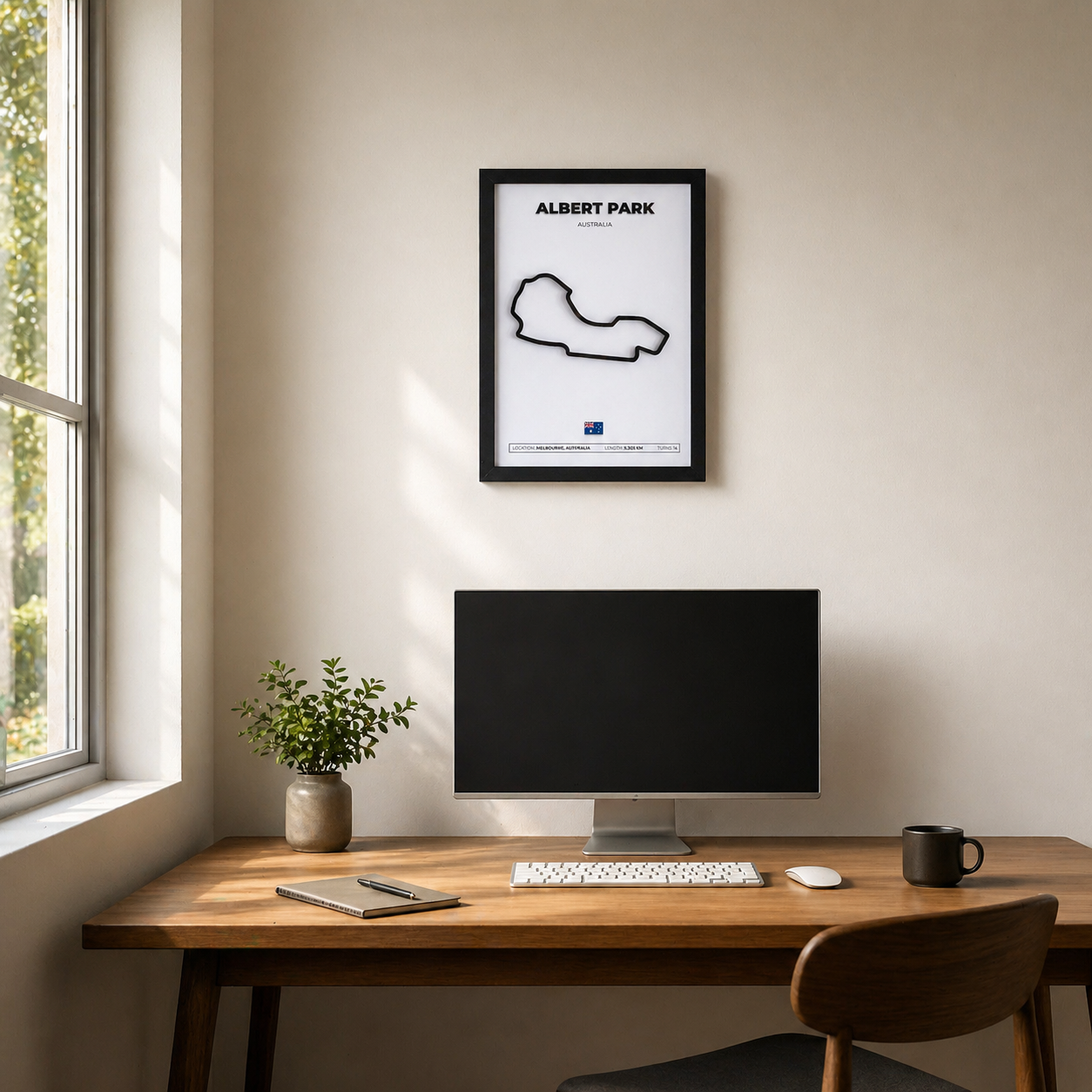 F1 Circuit Wall Art | 3D Printed Race Track Framed Display