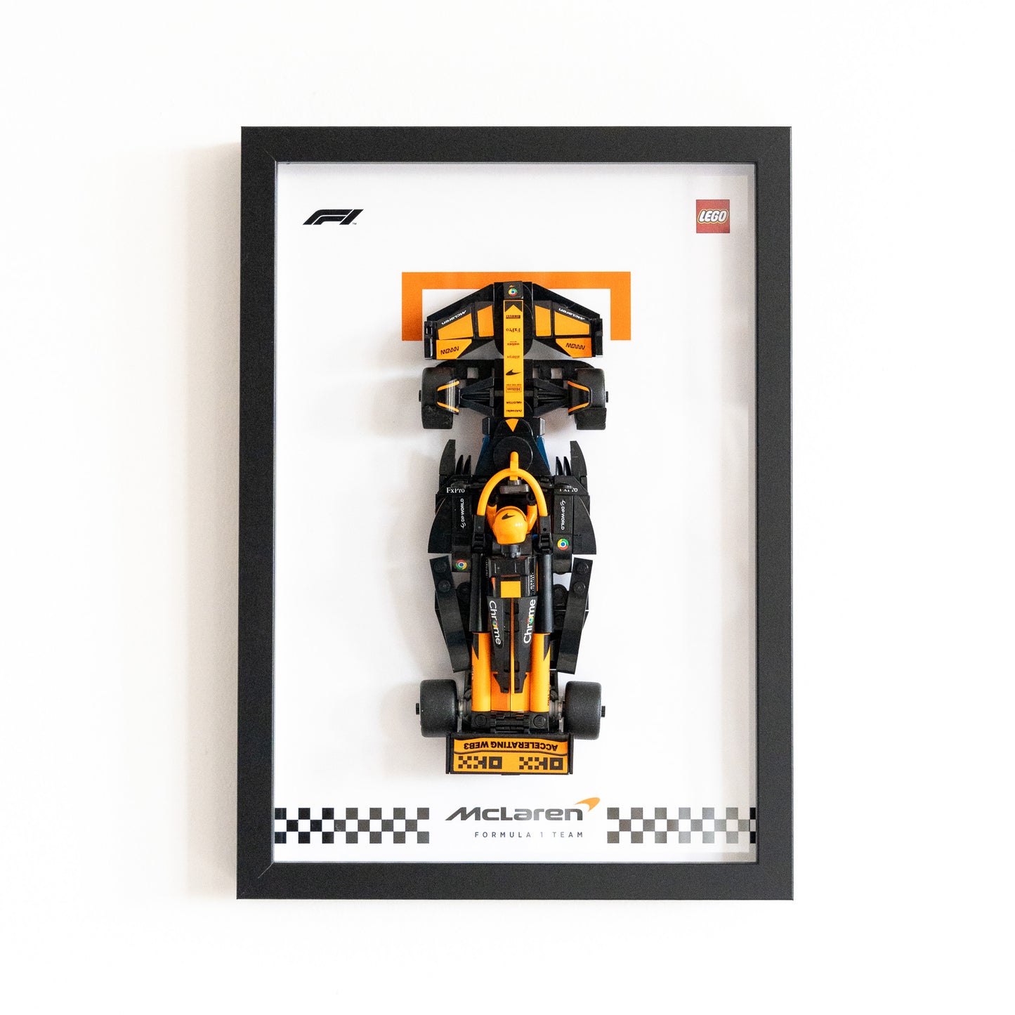 Framed Display for F1 LEGO® Speed Champions [Wall Mounted]