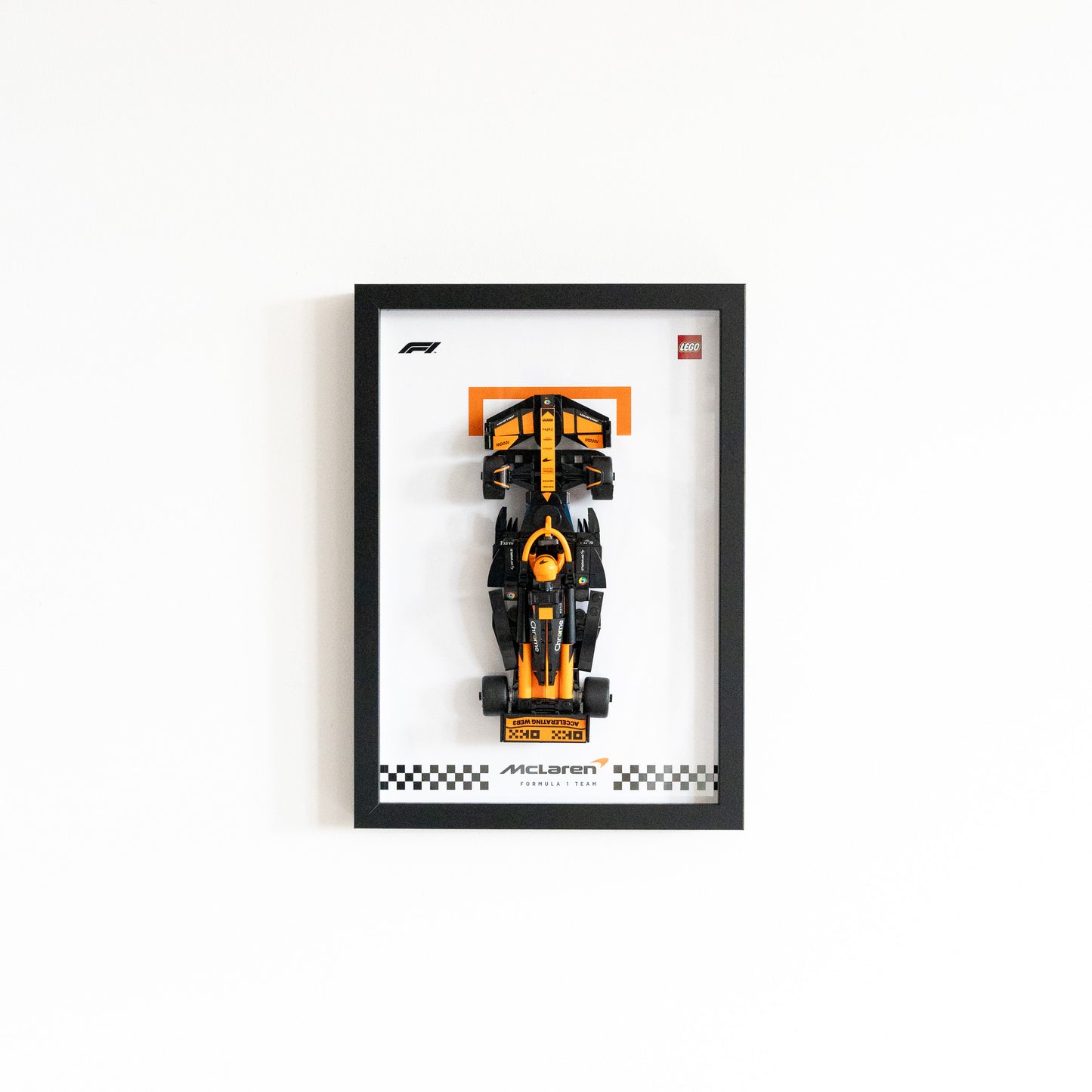 Framed Display for F1 LEGO® Speed Champions [Wall Mounted]