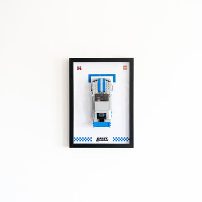 Framed Display for LEGO® Speed Champions Nissan Skyline GT-R [Wall Mounted]