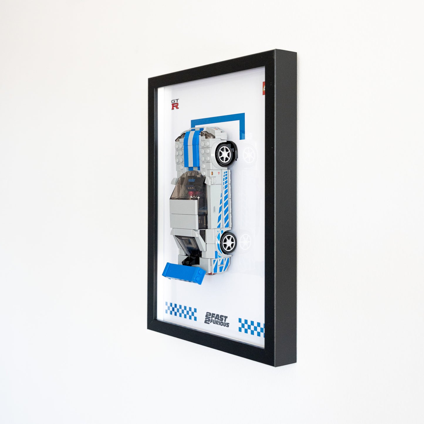 Framed Display for LEGO® Speed Champions Nissan Skyline GT-R [Wall Mounted]