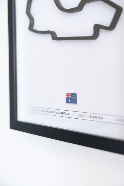 F1 Circuit Framed Display (3D Circuit)