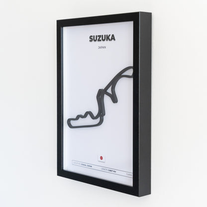 F1 Circuit Framed Display (3D Circuit)
