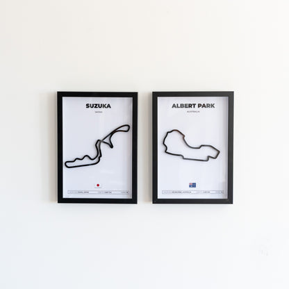 F1 Circuit Framed Display (3D Circuit)