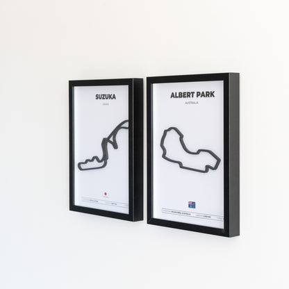 F1 Circuit Framed Display (3D Circuit)