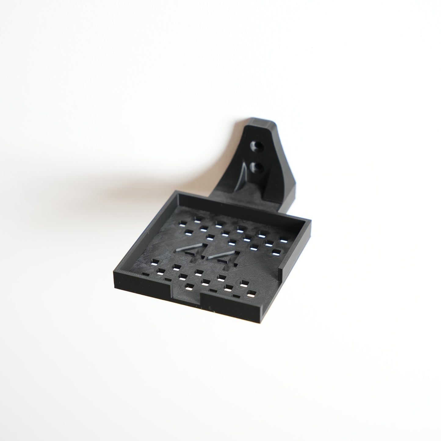 LEGO F1 driver helmet mounted on the wall, side detail