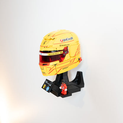 LEGO F1 helmet floating mount with included hardware
