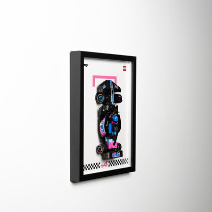 LEGO Speed Champions F1 display frame, close-up of the car