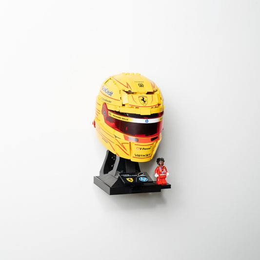 Wall Mount for LEGO® F1 Driver Helmets — Floating Display