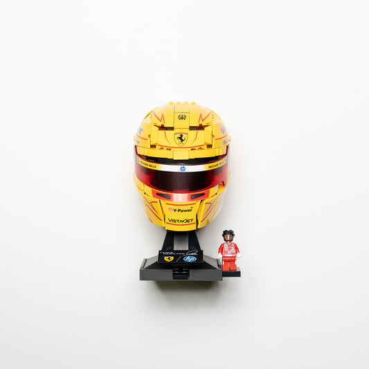 Wall Mount for LEGO® F1 Driver Helmets — Floating Display
