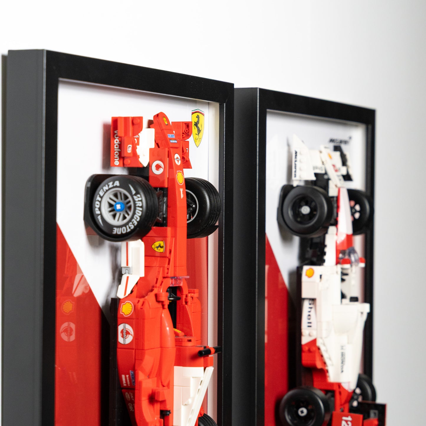 LEGO Icons F1 Display Frame – Senna, Williams FW14B & Ferrari F2004