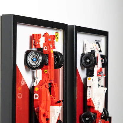 LEGO Icons F1 Display Frame – Senna, Williams FW14B & Ferrari F2004