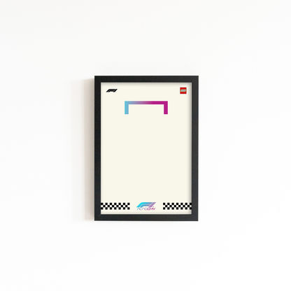 LEGO® F1 Speed Champions Display Frame – Wall Mount for F1 Cars