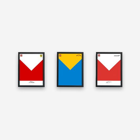 LEGO Icons F1 Display Frame – Senna, Williams FW14B & Ferrari F2004