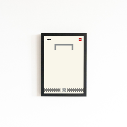 Framed Display for F1 LEGO® Speed Champions [Wall Mounted]
